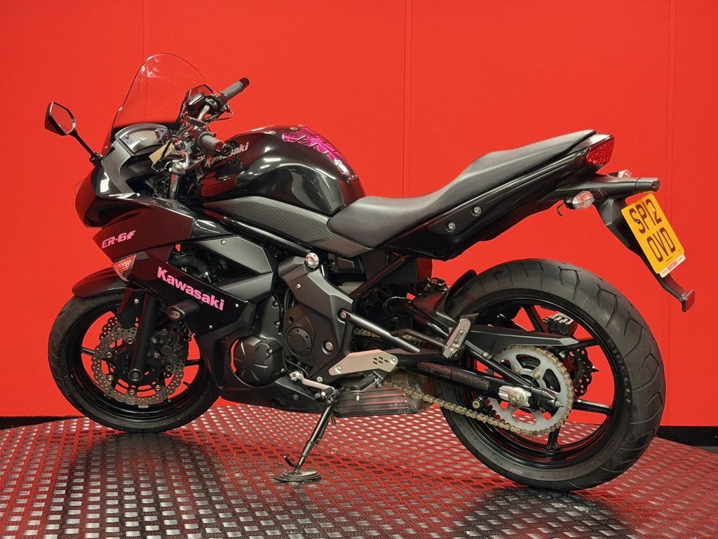 USED 2012 12 KAWASAKI ER-6F TRADE BIKES AT TRADE PRICES 11 SERVICE STAMPS