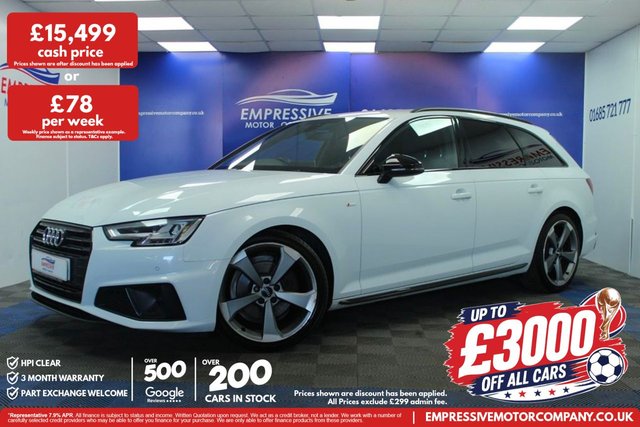 View our Audi A4 Avant 2.0 TFSI 35 Black Edition Estate 5dr Petrol S Tronic Euro 6 (s/s) (150 ps)