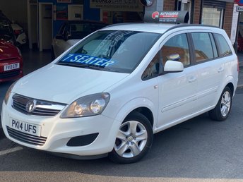 2014 VAUXHALL ZAFIRA 1.8 16V Exclusiv MPV 5dr Petrol Manual Euro 5 (120 ps) £5495.00