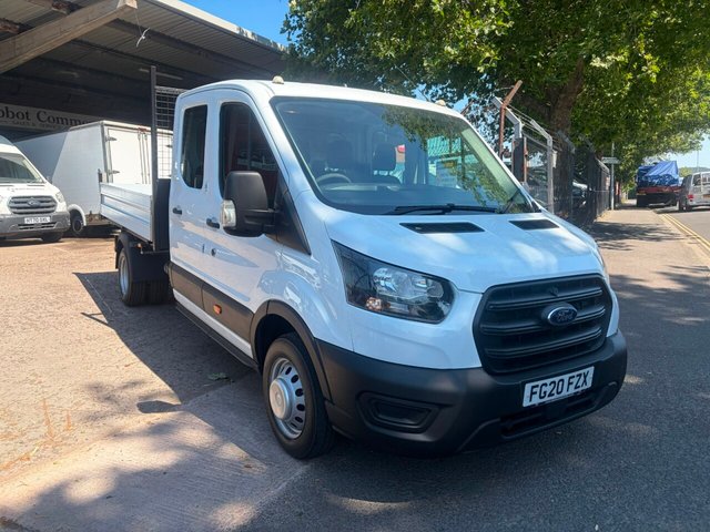 View our Ford Transit 2.0 350 EcoBlue Leader Double Cab Alloy Tipper RWD 130 PS - NEW WET BELT