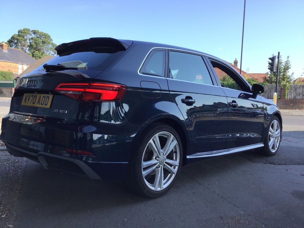 USED 2020 70 AUDI A3 1.5 TFSI 35 S line Sportback 5dr Petrol S Tronic Euro 6 (s/s) (150 ps) 