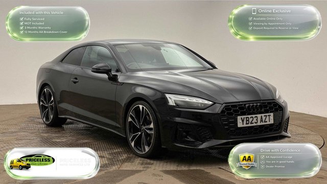 View our Audi A5 AUTOMATIC 2.0 TFSI 35 Black Edition Coupe 2dr Petrol S Tronic Euro 6 (s/s) (150 ps)