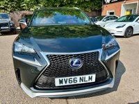 USED 2016 66 LEXUS NX 2.5 300h F Sport SUV 5dr Petrol Hybrid E-CVT 4WD Euro 6 (s/s) (197 ps) AUTO, 4X4, RED LEATHER, NAV!