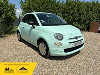 USED 2017 17 FIAT 500 1.2 Pop Hatchback 3dr Petrol Manual Euro 6 (s/s) (69 bhp) Low mileage. &pound;20 year tax