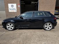 USED 2015 65 AUDI A3 1.4 TFSI CoD Sport Sportback 5 Door Petrol Manual Black Euro 6 1 Former Keeper Low Tax 1 FORMER KEEPER+AUTO LIGHTS+CRUISE