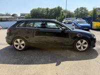 USED 2015 65 AUDI A3 1.4 TFSI CoD Sport Sportback 5 Door Petrol Manual Black Euro 6 1 Former Keeper Low Tax 1 FORMER KEEPER+AUTO LIGHTS+CRUISE