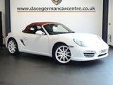 USED 2010 10 PORSCHE BOXSTER 2.9 987 Convertible 2dr Petrol Manual (221 g/km, 255 bhp) FULLY DOCUMENTED SERVICE HISTORY + &pound;6,304 WORTH OF EXTRAS + SPORT TAIL PIPE + SOUND PACK PLUS + AUTOMATIC CLIMATE CONTROL + AIR CONDITIONING + IN CAR ENTERTAINMENT CD/MP3/AM/FM + XENON HEADLIGHTS + CRUISE CONTROL + LEATHER STEERING WHEEL + COLOUR CODED ROLL-OVER BAR + PARK ASSIST + ELECTRIC SPOILER + WIND DEFLECTOR + 19 INCH CARRERA SPORT ALLOY WHEELS + ELECTRIC WINDOWS + ELECTRIC HEATED DOOR MIRRORS...