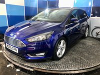 USED 2015 65 FORD FOCUS 1.5 TDCi Titanium Estate 5dr Diesel Powershift Euro 6 (s/s) (120 ps) A stunning example of this Ulez compliant 5 door diesel automatic estate finished in Deep Impact Blue complimented with 17" 5 twin spoke alloys .This car comes with full service history inc cam belt change  9/12 /25 . It comes equipped with rear parking sensors with reverse camera ,cruise control and speed limiter ,Dab cd radio with usb inputs ,touch screen satellite navigation ,auto lights and wipers ,dual zone digital climate control ,Bluetooth connectivity plus all the usual refinements and s