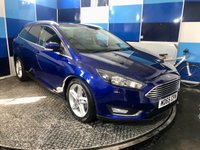 USED 2015 65 FORD FOCUS 1.5 TDCi Titanium Estate 5dr Diesel Powershift Euro 6 (s/s) (120 ps) A stunning example of this Ulez compliant 5 door diesel automatic estate finished in Deep Impact Blue complimented with 17" 5 twin spoke alloys .This car comes with full service history inc cam belt change  9/12 /25 . It comes equipped with rear parking sensors with reverse camera ,cruise control and speed limiter ,Dab cd radio with usb inputs ,touch screen satellite navigation ,auto lights and wipers ,dual zone digital climate control ,Bluetooth connectivity plus all the usual refinements and s