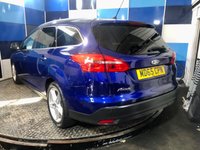 USED 2015 65 FORD FOCUS 1.5 TDCi Titanium Estate 5dr Diesel Powershift Euro 6 (s/s) (120 ps) A stunning example of this Ulez compliant 5 door diesel automatic estate finished in Deep Impact Blue complimented with 17" 5 twin spoke alloys .This car comes with full service history inc cam belt change  9/12 /25 . It comes equipped with rear parking sensors with reverse camera ,cruise control and speed limiter ,Dab cd radio with usb inputs ,touch screen satellite navigation ,auto lights and wipers ,dual zone digital climate control ,Bluetooth connectivity plus all the usual refinements and s