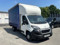 USED 2020 69 PEUGEOT BOXER 2.2 BlueHDi 335 Built for Business Curtainside Chassis Cab L3 Euro 6 (s/s) 4dr AC|CRUISE|CURTAIN SIDE|NO VAT