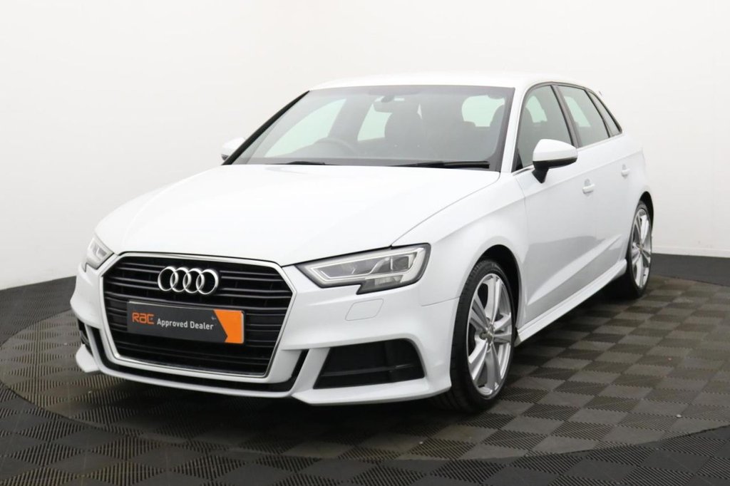 USED 2018 18 AUDI A3 1.5 TFSI CoD S line Sportback 5dr Petrol S Tronic Euro 6 (s/s) (150 ps) Sat Nav, Sensors, 18" Alloys