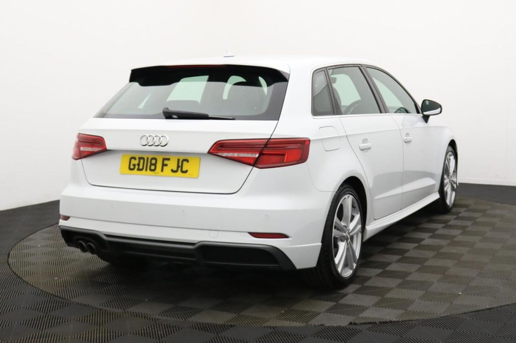 USED 2018 18 AUDI A3 1.5 TFSI CoD S line Sportback 5dr Petrol S Tronic Euro 6 (s/s) (150 ps) Sat Nav, Sensors, 18" Alloys