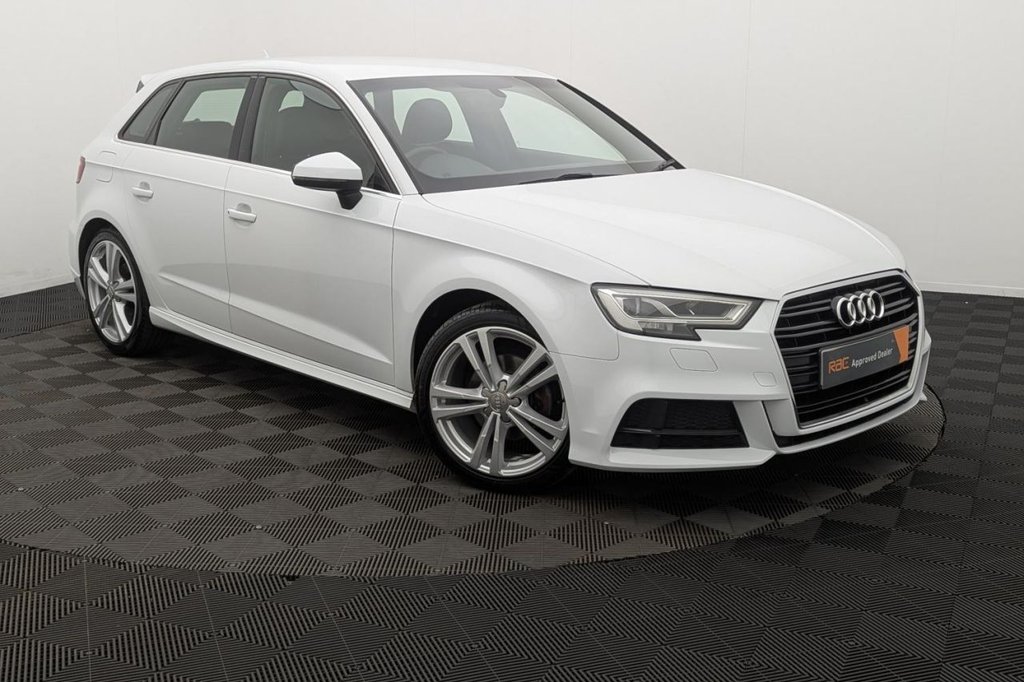 USED 2018 18 AUDI A3 1.5 TFSI CoD S line Sportback 5dr Petrol S Tronic Euro 6 (s/s) (150 ps) Sat Nav, Sensors, 18" Alloys