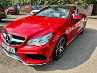 USED 2013 63 MERCEDES-BENZ E CLASS 3.0 E350d V6 BlueTEC AMG Sport Cabriolet 2dr Diesel G-Tronic+ Euro 6 (s/s) (252 ps) CONVERTIBLE, LEATHER, NAV!