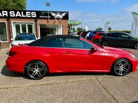 USED 2013 63 MERCEDES-BENZ E CLASS 3.0 E350d V6 BlueTEC AMG Sport Cabriolet 2dr Diesel G-Tronic+ Euro 6 (s/s) (252 ps) CONVERTIBLE, LEATHER, NAV!