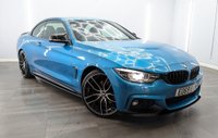 USED 2019 69 BMW 4 SERIES 2.0 430i GPF M Sport Convertible 2dr Petrol Auto Euro 6 (s/s) (252 ps) 20'' ALLOY WHEELS , M PERFORMANCE SPORT BODY KIT , SERVICER HISTORY , FRONT AND REAR PARKING SENSORS , HEATED LEATHER SEATS , SAT NAV , CRUISE , HARD ROOF CONVERTIBLE