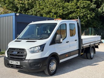2022 FORD TRANSIT 2.0 350 EcoBlue HD Leader Dropside Double Cab 4dr Diesel Manual RWD L4 Euro 6 (s/s) (130 ps) &pound;17995.00
