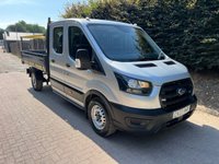 USED 2022 22 FORD TRANSIT 2.0 350 EcoBlue Leader Tipper Double Cab 4dr Diesel Manual FWD L3 Euro 6 (s/s) (3-Way, 1-Stop) (130 ps) 