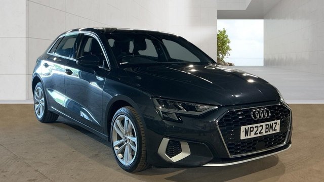 View our Audi A3 1.4 TFSIe 40 Sport Sportback 5dr Petrol Plug-in Hybrid S Tronic Euro 6 (s/s) 13kWh (204 ps) Audi Smartphone Interface, MMI Navigation, 17In Alloys, Electrically Adjustable Door Mirrors, 3-Spoke Leather Steering Wheel