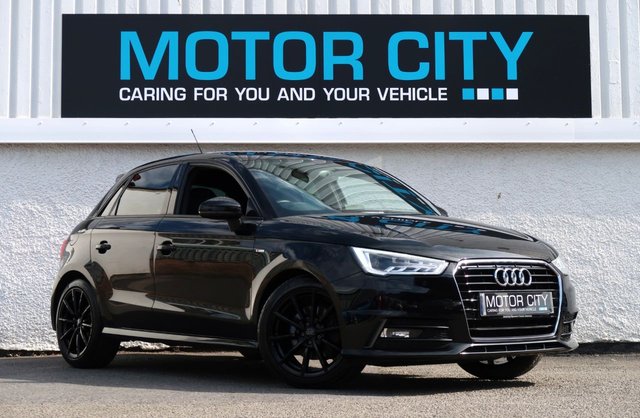 2018 18 AUDI A1 1.4 TFSI S line Sportback 5dr Petrol Manual Euro 6 (s/s) (Nav) (125 ps) STEALTHY PETROL HATCHBACK