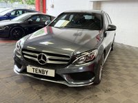 USED 2016 66 MERCEDES-BENZ C CLASS 2.1 C220d AMG Line (Premium Plus) Saloon 4dr Diesel 7G-Tronic+ Euro 6 (s/s) (170 ps) REVERSE CAM+ABM LIGHT+SAT NAV+DAB