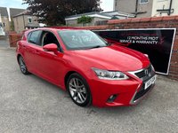 USED 2017 17 LEXUS CT 1.8 200h Executive Edition Hatchback 5dr Petrol Hybrid CVT Euro 6 (s/s) (136 ps) FINANCE PARTX AC - NAVIGATION - POWER FOLD MIRRORS - 17" ALLOYS -  CRUISE CONTROL