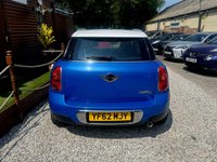 USED 2012 62 MINI COUNTRYMAN 1.6 Cooper D SUV 5dr Diesel Manual ALL4 Euro 5 (s/s) (112 ps) This 2012 MINI Countryman Cooper D has been well cared for by only two owners since it was first registered. This practical vehicle features a 1.6 litre diesel engine paired with a four wheel drive system, providing a capable driving experience. The exterior is enhanced by the Chrome Line styling and bright Bi-Xenon headlights, while the interior benefits from the PEPPER pack and Chrome Line detailing.