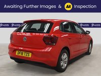 USED 2018 18 VOLKSWAGEN POLO 1.0 TSI SE Hatchback 5dr Petrol Manual Euro 6 (s/s) (95 ps) - AA INSPECTED (8 MAIN DEALER SERVICE STAMPS)