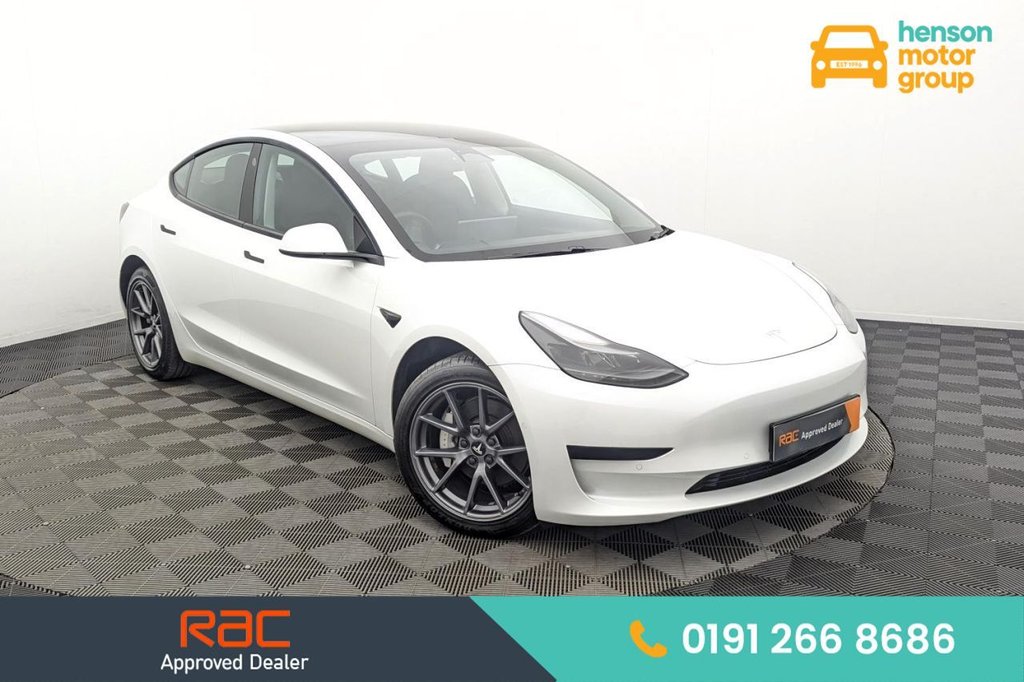 USED 2022 22 TESLA Model 3 Standard Range Plus Saloon 4dr Electric Auto RWD (241 bhp) Pan Roof, Sat Nav, Camera