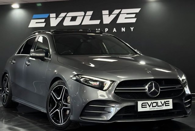 View our Mercedes-Benz A Class 2.0 A35 AMG (Premium Plus) Hatchback 5dr Petrol SpdS DCT 4MATIC Euro 6 (s/s) (306 ps)