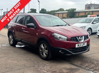 2011 NISSAN QASHQAI+2 1.5 dCi Acenta SUV 5 door Diesel Manual 2WD Euro 5 in Red &pound;1680.00