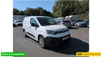 2022 CITROEN BERLINGO White 1.5 BlueHDi Enterprise M Pro SWB Van, 38,300 miles, Euro 6, 6-Speed manual, Air Conditioning, Bluetooth, Cruise, Rear sensors. Plus VAT @ 20%! &pound;10999.00