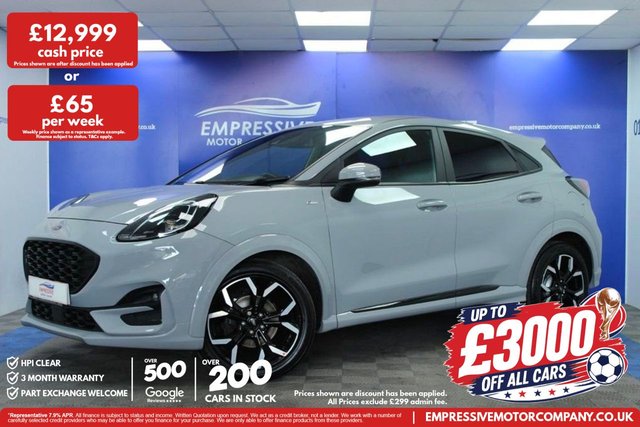 View our Ford Puma 1.0T EcoBoost MHEV ST-Line X SUV 5dr Petrol Manual Euro 6 (s/s) (125 ps)