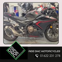 USED 2021 21 HONDA CBR500R 2021. SERVICE INCLUDED IN PRICE. NICE TIDY BIKE. 3 MONTH WARRANTY