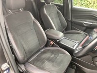 USED 2017 67 FORD KUGA 1.5 TDCi ST-Line SUV 5dr Diesel Powershift Euro 6 (s/s) (120 ps) A  stunning example of this very highly regarded Euro 6 diesel automatic Suv finished in Magnetic Grey complimented with 18" Diamond cut alloys . This vehicle comes with full service history and comes equipped with Ford Sync voice control ,cruise control and speed limiter ,dual zone digital climate control ,front and rear parking sensors with self park ,half leather alcantara interior , satellite navigation ,Dab cd stereo with usb inputs ,onboard computer ,auto lights and wiper plus all the usua