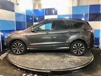 USED 2017 67 FORD KUGA 1.5 TDCi ST-Line SUV 5dr Diesel Powershift Euro 6 (s/s) (120 ps) A  stunning example of this very highly regarded Euro 6 diesel automatic Suv finished in Magnetic Grey complimented with 18" Diamond cut alloys . This vehicle comes with full service history and comes equipped with Ford Sync voice control ,cruise control and speed limiter ,dual zone digital climate control ,front and rear parking sensors with self park ,half leather alcantara interior , satellite navigation ,Dab cd stereo with usb inputs ,onboard computer ,auto lights and wiper plus all the usua