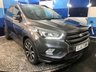 USED 2017 67 FORD KUGA 1.5 TDCi ST-Line SUV 5dr Diesel Powershift Euro 6 (s/s) (120 ps) A  stunning example of this very highly regarded Euro 6 diesel automatic Suv finished in Magnetic Grey complimented with 18" Diamond cut alloys . This vehicle comes with full service history and comes equipped with Ford Sync voice control ,cruise control and speed limiter ,dual zone digital climate control ,front and rear parking sensors with self park ,half leather alcantara interior , satellite navigation ,Dab cd stereo with usb inputs ,onboard computer ,auto lights and wiper plus all the usua