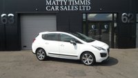 USED 2015 65 PEUGEOT 3008 1.6 BlueHDi Allure SUV 5dr Diesel Manual Euro 6 (s/s) (120 ps)FSH,SAT-NAV,LONG MOT,&pound;20 ROAD TAX. PART EXCHANGE VEHICLE,DRIVES WELL.