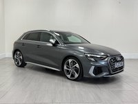 USED 2022 22 AUDI S3 2.0 TFSI Sportback 5dr Petrol S Tronic quattro Euro 6 (s/s) (310 ps) UPGRADED ALLOYS + APPLE CARPLAY / ANDROID AUTO + DAYTONA GREY EXTERIOR COLOUR