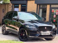 USED 2018 68 JAGUAR F-PACE 2.0 D180 R-Sport Auto AWD Euro 6 (s/s) 5dr FSH+12m MOT+REVERSE CAM+SATNAV