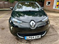 USED 2014 64 RENAULT ZOE 22kWh Dynamique Intens Hatchback 5dr Electric Auto (Battery Lease) (88 bhp) AUTO, ELECTRIC, &pound;20 TAX,2 KEYS