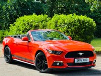 USED 2016 16 FORD MUSTANG 2.3T EcoBoost Convertible 2dr Petrol SelShift Euro 6 (317 ps) LEATHER+CAMERA+E/HOOD++ULEZ++