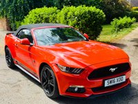 USED 2016 16 FORD MUSTANG 2.3T EcoBoost Convertible 2dr Petrol SelShift Euro 6 (317 ps) LEATHER+CAMERA+E/HOOD++ULEZ++