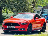 USED 2016 16 FORD MUSTANG 2.3T EcoBoost Convertible 2dr Petrol SelShift Euro 6 (317 ps) LEATHER+CAMERA+E/HOOD++ULEZ++
