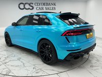 USED 2020 70 AUDI RSQ8 4.0 TFSI V8 Vorsprung SUV 5dr Petrol Tiptronic quattro Euro 6 (s/s) (600 ps) Finished In Glacier White And Wrapped In Blue, This RSQ8 Comes With A Glass Panoramic Roof, 23" Alloy Wheels With Red Brake Callipers, Front Memory Seats, Customizable Ambient Lighting, 360 Degree And Reverse Camera, Front And Rear Heated Seats, RS Embossed Stitching Front And Rear, Maxton Kit, RSQ8 Kickplates, Bang And Olufsen Premium Sound System, Deployable Towbar, Service History, 12 Months MOT, 3 Months Warranty, Finance And Extended Warranty Available.