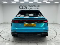 USED 2020 70 AUDI RSQ8 4.0 TFSI V8 Vorsprung SUV 5dr Petrol Tiptronic quattro Euro 6 (s/s) (600 ps) Finished In Glacier White And Wrapped In Blue, This RSQ8 Comes With A Glass Panoramic Roof, 23" Alloy Wheels With Red Brake Callipers, Front Memory Seats, Customizable Ambient Lighting, 360 Degree And Reverse Camera, Front And Rear Heated Seats, RS Embossed Stitching Front And Rear, Maxton Kit, RSQ8 Kickplates, Bang And Olufsen Premium Sound System, Deployable Towbar, Service History, 12 Months MOT, 3 Months Warranty, Finance And Extended Warranty Available.