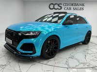USED 2020 70 AUDI RSQ8 4.0 TFSI V8 Vorsprung SUV 5dr Petrol Tiptronic quattro Euro 6 (s/s) (600 ps) Finished In Glacier White And Wrapped In Blue, This RSQ8 Comes With A Glass Panoramic Roof, 23" Alloy Wheels With Red Brake Callipers, Front Memory Seats, Customizable Ambient Lighting, 360 Degree And Reverse Camera, Front And Rear Heated Seats, RS Embossed Stitching Front And Rear, Maxton Kit, RSQ8 Kickplates, Bang And Olufsen Premium Sound System, Deployable Towbar, Service History, 12 Months MOT, 3 Months Warranty, Finance And Extended Warranty Available.
