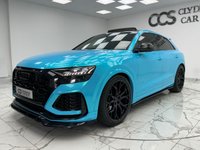 USED 2020 70 AUDI RSQ8 4.0 TFSI V8 Vorsprung SUV 5dr Petrol Tiptronic quattro Euro 6 (s/s) (600 ps) Finished In Glacier White And Wrapped In Blue, This RSQ8 Comes With A Glass Panoramic Roof, 23" Alloy Wheels With Red Brake Callipers, Front Memory Seats, Customizable Ambient Lighting, 360 Degree And Reverse Camera, Front And Rear Heated Seats, RS Embossed Stitching Front And Rear, Maxton Kit, RSQ8 Kickplates, Bang And Olufsen Premium Sound System, Deployable Towbar, Service History, 12 Months MOT, 3 Months Warranty, Finance And Extended Warranty Available.