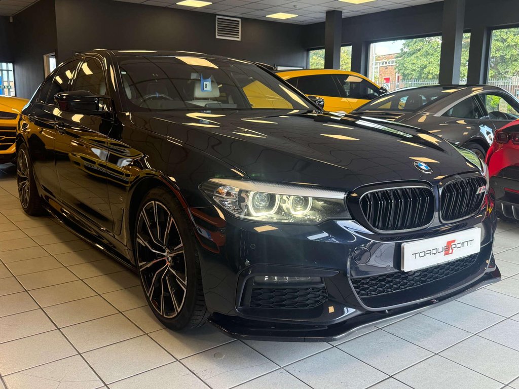 USED 2018 68 BMW 5 SERIES 2.0 530e M Sport Auto 4dr FSH + HK + HUD + M PERF. KIT